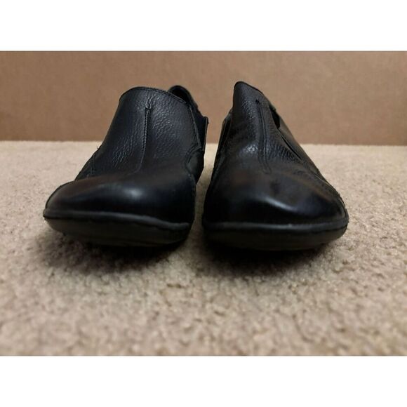 G.H. Bass & Co Darla pebbled leather black slip on loafers women shoes SZ 6.5 M - Picture 3 of 9